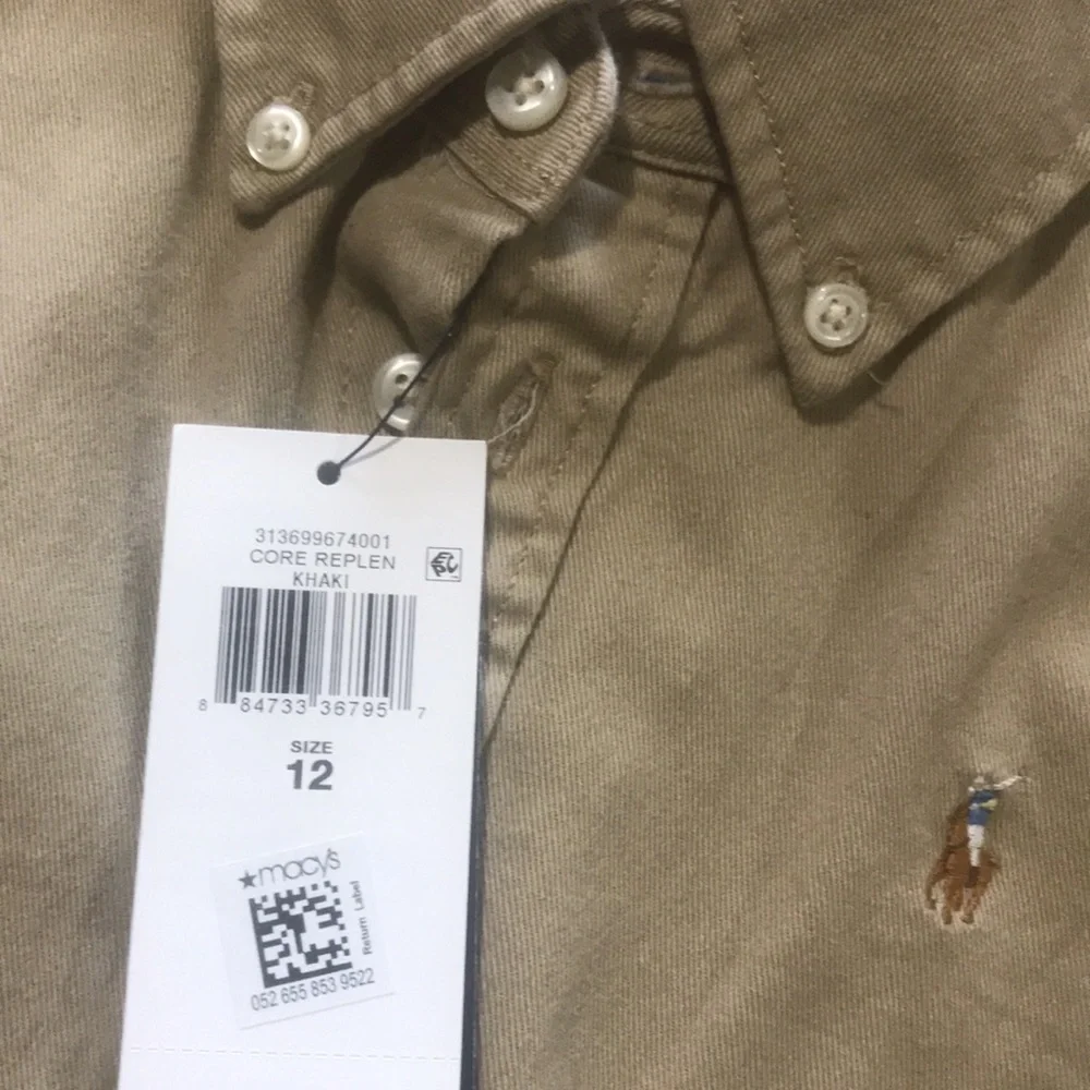 Girls , size 12 , khaki Ralph Lauren dress with tags - Picture 4 of 4